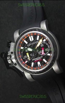 Graham Chronofighter Commander Swiss Replica Watch in Black Dial