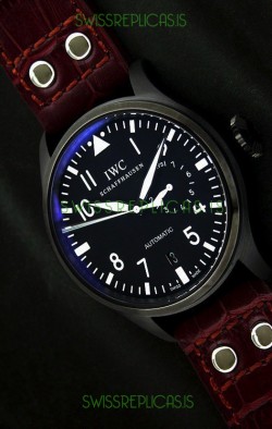 IWC Der Flieger Automatic Swiss Replica Watch in Blue Dial