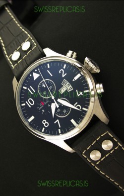 IWC Big Pilot Complications Japanese Replica Steel Watch