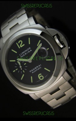 Panerai Luminor Marina PAM299K Swiss Watch in Steel Strap
