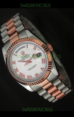 Rolex Day Date Swiss Replica Rose Gold Watch