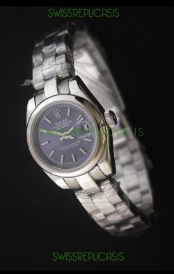 Rolex Datejust Oyster Perpetual Superlative ChronoMeter Japanese Watch in Blue Dial