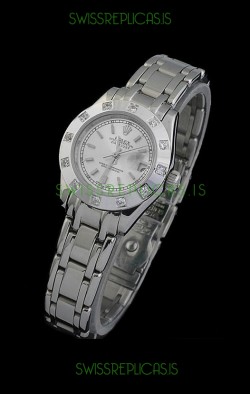 Rolex Datejust Ladies Japanese Replica Ladies Watch in Silver White Dial