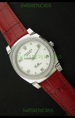 Rolex Cellini Japanese Replica Watch in Numeral and Stick Hour Markers
