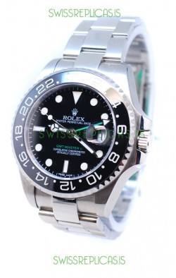 Rolex GMT Masters II 2011 Edition Replica Watch in Black Bezel