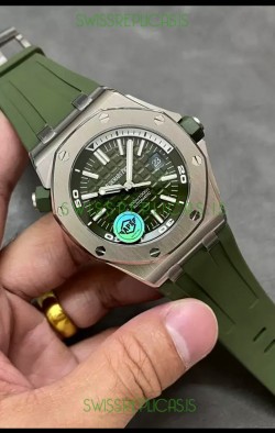Audemars Piguet Royal Oak 1:1 Ultimate Swiss Replica Watch Green Dial Cal.3120 Movement