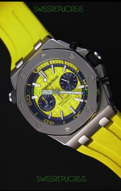 Audemars Piguet Royal Oak Offshore Diver Chronograph Swiss Quartz Replica Watch in Yellow