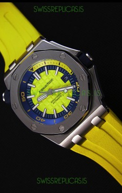 Audemars Piguet Royal Oak Offshore Diver Japanese Automatic Replica Watch in Yellow