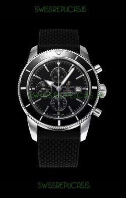 Breitling SuperOcean Heritage II 44MM Black Dial Swiss Replica Watch 