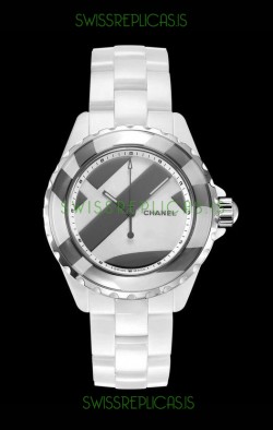 Chanel J12 Untitled White Ceramic Casing Watch 1:1 Mirror Replica Watch - 38MM Automatic Movement