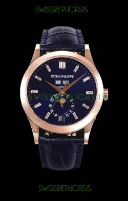 Patek Philippe Annual Calendar 5396R-012 Complications Swiss Replica Watch in Blue Dial 