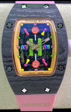 Richard Mille RM-07 Bon Bon Carbon Casing Ladies 1:1 Swiss Replica Watch