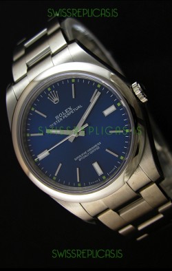 Rolex Oyster Perpetual Cal.3132 Movement Swiss Blue Dial Oyster Strap - Ultimate 904L Steel Watch 