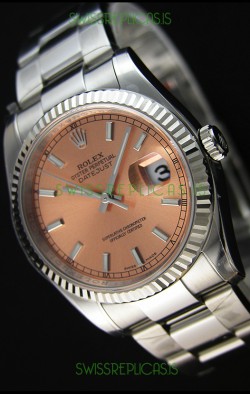 Rolex Datejust Japanese Replica Watch - Champange Dial in 36MM with Oyster Strap