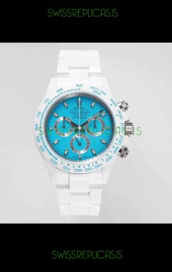 Rolex Daytona AET Remould Blue Dial Full Ceramic Strap Watch in Cal.4130 Movement