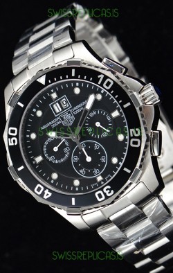 Tag Heuer Aquaracer Chronograph Swiss Quartz Black Dial Watch 