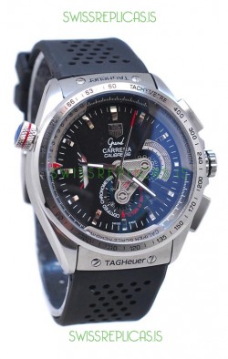 Tag Heuer Grand Carrera Calibre 36 Japanese Automatic Watch in Black Dial