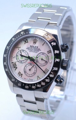 Rolex Project X Daytona Limited Edition Series II Cosmograph MonoBloc Cerachrom Swiss Watch in Pink Pearl Dial